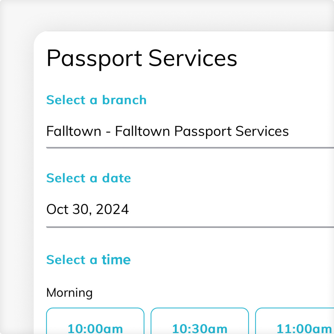 image of different types of appointment services on connect app